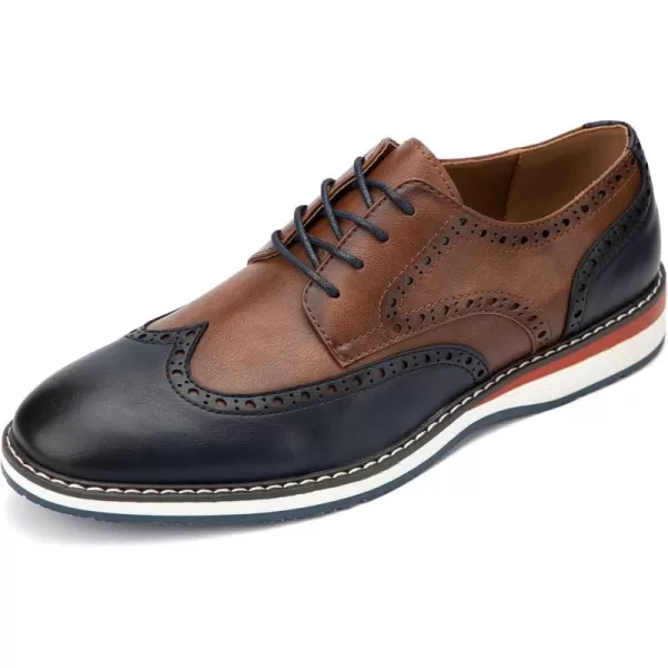 Meijiana Mens Oxfords Casual Dress Shoes Leather Lace Up Shoes for Men Business Oxford ShoesBrown06