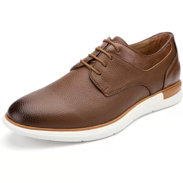 Meijiana Mens Oxfords Casual Dress Shoes Leather Lace Up Shoes for Men Business Oxford ShoesBrown14