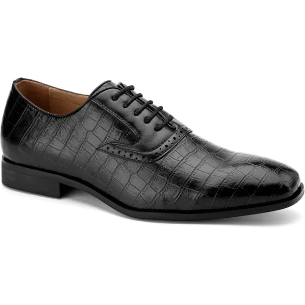 Meijiana Mens Oxfords Formal Shoes Men Business Casual Shoes Laceup Fashion Dress Shoes for MenBlack06