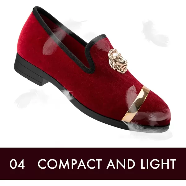 Meijiana Boys Loafers SlipOn Dress Shoes Dress Formal Tuxedo ShoesRed05