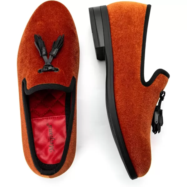 Meijiana Boys SlipOn Dress Loafers  Formal Tuxedo ShoesOrange05