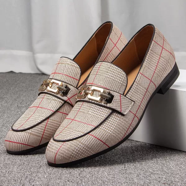 Meijiana Men Faux Leather Noble Loafer Shoes Slipon Loafer Smoking Slipper Tassel LoaferWhite13