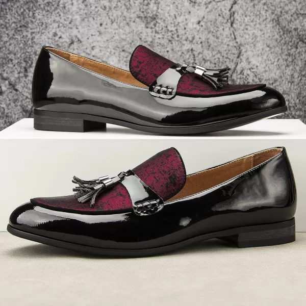 Meijiana Men Loafers Men Luxury Wedding Dress Shoes Black Fashion Party Shoes for MenBlack12