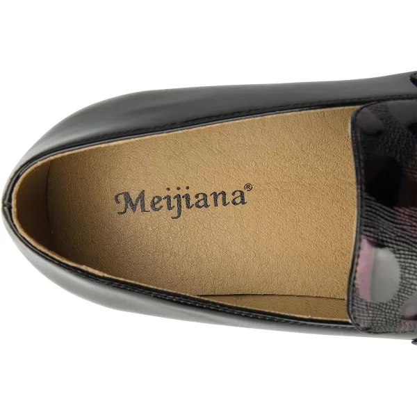 Meijiana Men Loafers Men Luxury Wedding Dress Shoes Black Fashion Party Shoes for MenBlack13
