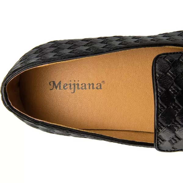 Meijiana Mens Classic Loafers Fashion Loafers Men Wedding Shoes Party Loafers Shoes for MenBlack01