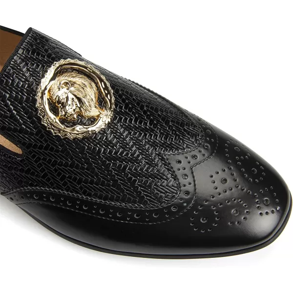 Meijiana Mens Classic Loafers Fashion Loafers Men Wedding Shoes Party Loafers Shoes for MenBlack06