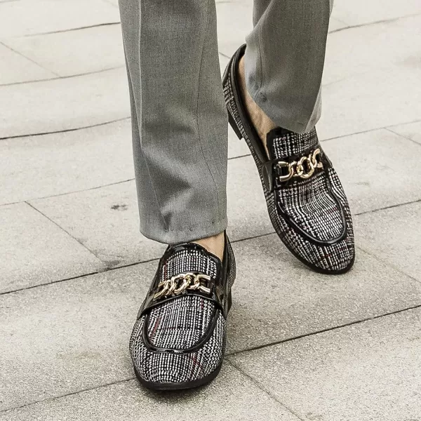 Meijiana Mens Classic Loafers Fashion Loafers Men Wedding Shoes Party Loafers Shoes for MenBlack08