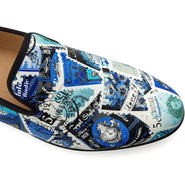Meijiana Mens Classic Loafers Fashion Loafers Men Wedding Shoes Party Loafers Shoes for MenBlue04