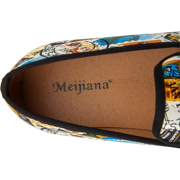 Meijiana Mens Classic Loafers Fashion Loafers Men Wedding Shoes Party Loafers Shoes for MenYellow05