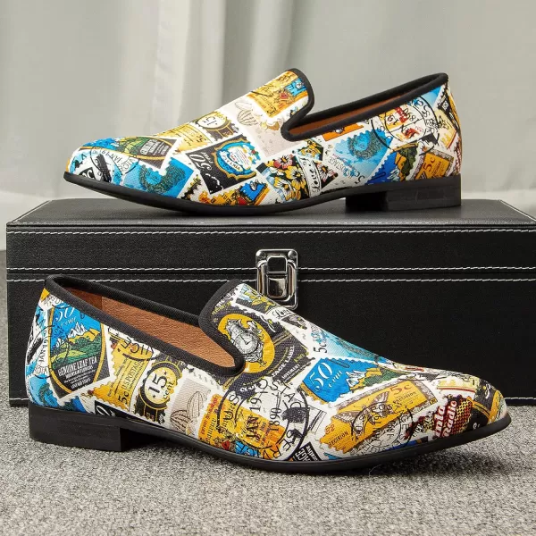 Meijiana Mens Classic Loafers Fashion Loafers Men Wedding Shoes Party Loafers Shoes for MenYellow05