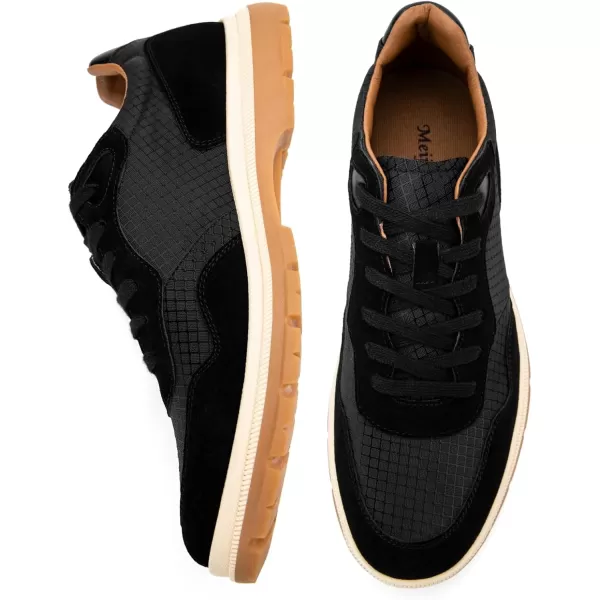 Meijiana Mens Oxford Formal Dress Shose Lace Up Oxfords Casual Comfortable ShoesBlack07
