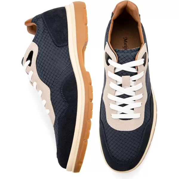 Meijiana Mens Oxford Formal Dress Shose Lace Up Oxfords Casual Comfortable ShoesBlue08