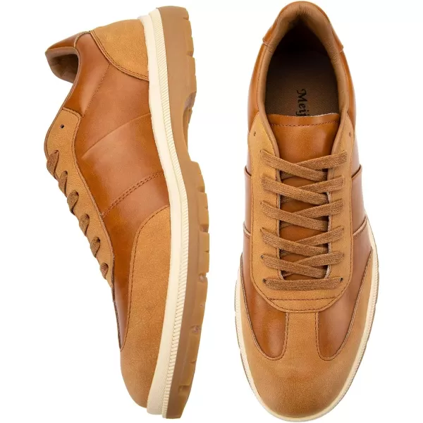 Meijiana Mens Oxford Formal Dress Shose Lace Up Oxfords Casual Comfortable ShoesBrown04