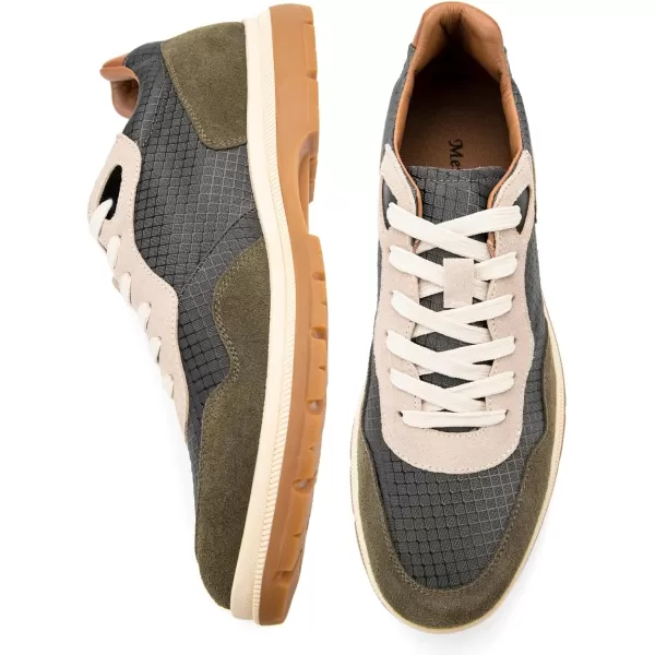 Meijiana Mens Oxford Formal Dress Shose Lace Up Oxfords Casual Comfortable ShoesGreen06