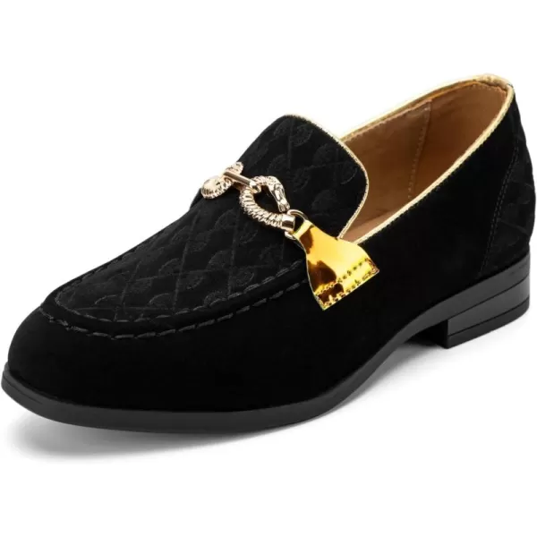 Meijiana Boys Formal Dress SlipOn Loafers  Tuxedo Shoe for Baby Dress ShoesBlack01
