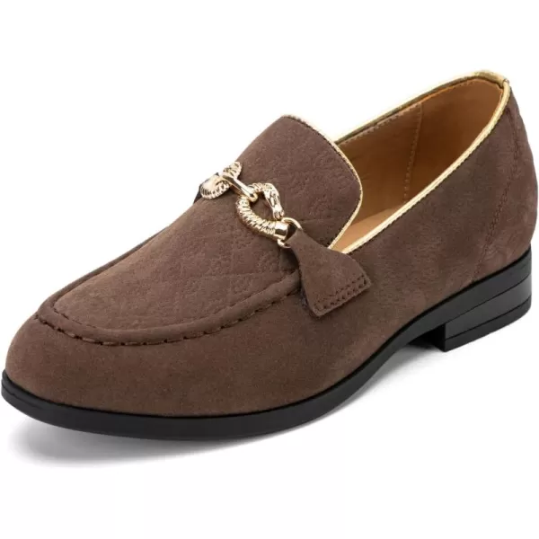 Meijiana Boys Formal Dress SlipOn Loafers  Tuxedo Shoe for Baby Dress ShoesBrown03