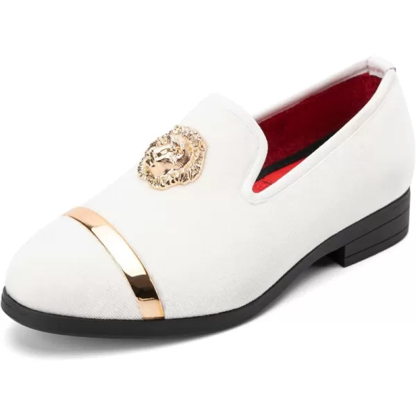 Meijiana Boys Loafers SlipOn Dress Shoes Dress Formal Tuxedo ShoesWhite06