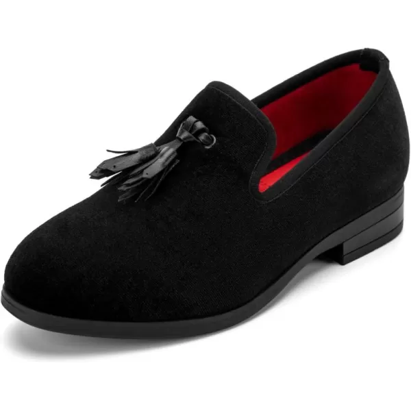 Meijiana Boys SlipOn Dress Loafers  Formal Tuxedo ShoesBlack02