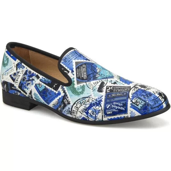 Meijiana Mens Classic Loafers Fashion Loafers Men Wedding Shoes Party Loafers Shoes for MenBlue04