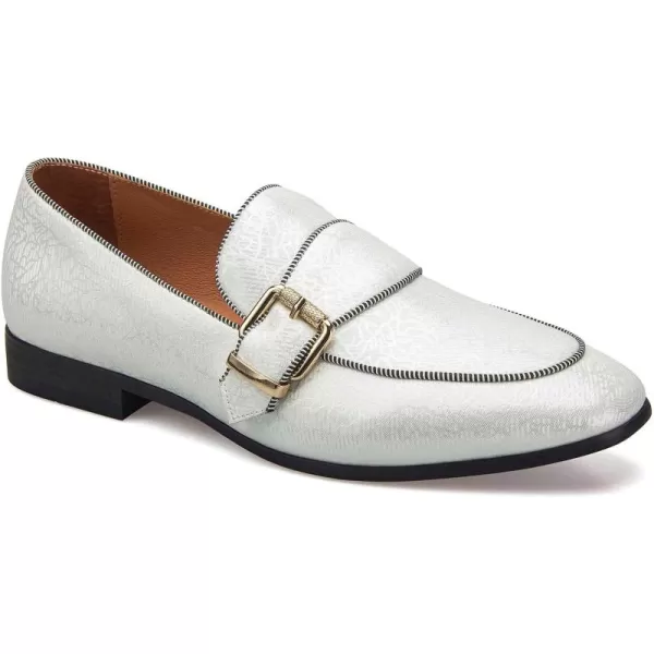 Meijiana Mens Classic Loafers Fashion Loafers Men Wedding Shoes Party Loafers Shoes for MenWhite13