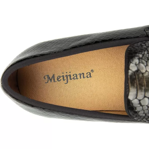Meijiana Mens Loafers Classic Loafers Wedding Dress Shoes for Men Fashion Party LoafersGold08