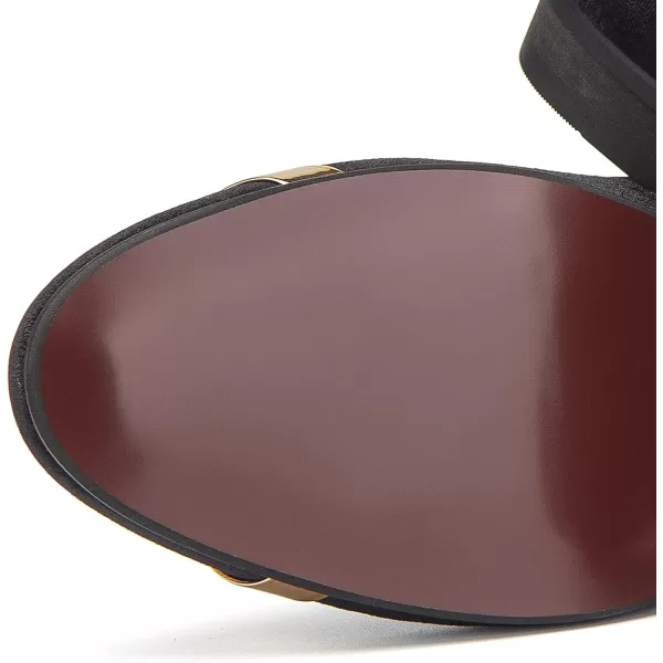Meijiana Mens Loafers Classic Velvet Men Fashion Loafers Wedding Party Shoes for MenBlack18