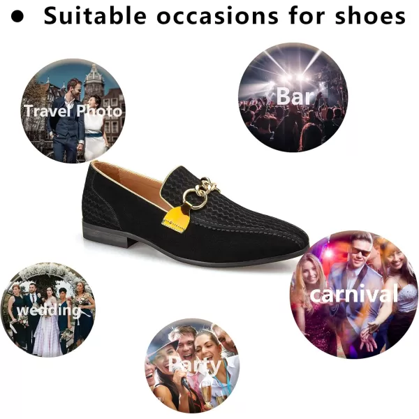 Meijiana Mens Loafers Lightweight SlipOn Moccasins Stylish Dress Shoes Breathable Tassels LoafersBlack05