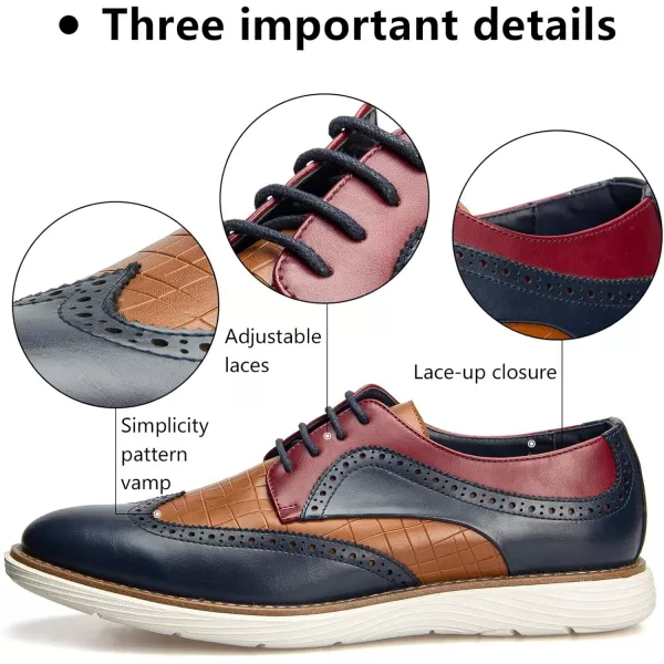 Meijiana Mens Oxford Shoes Casual Shoes for Men Casual Dress Shoes for MenMulticoloured07
