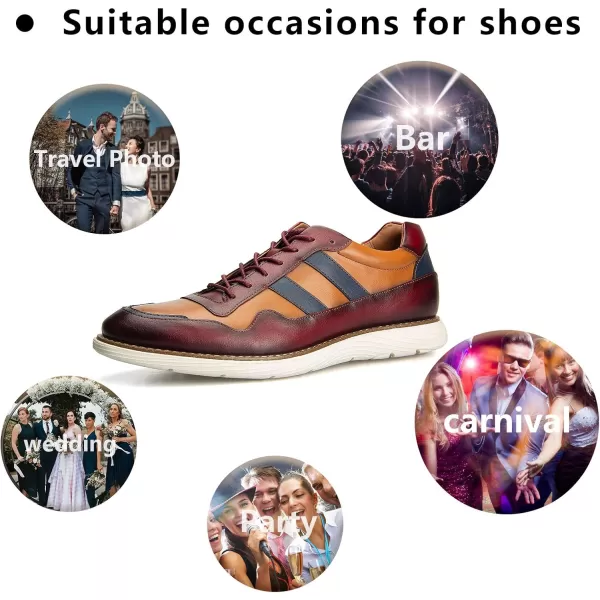 Meijiana Mens Oxford Shoes Casual Shoes for Men Casual Dress Shoes for MenMulticoloured12