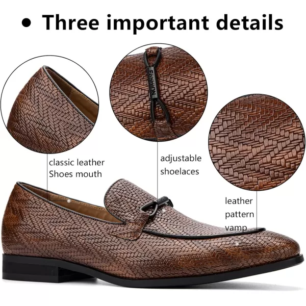 Meijiana mens LoafersBrown02