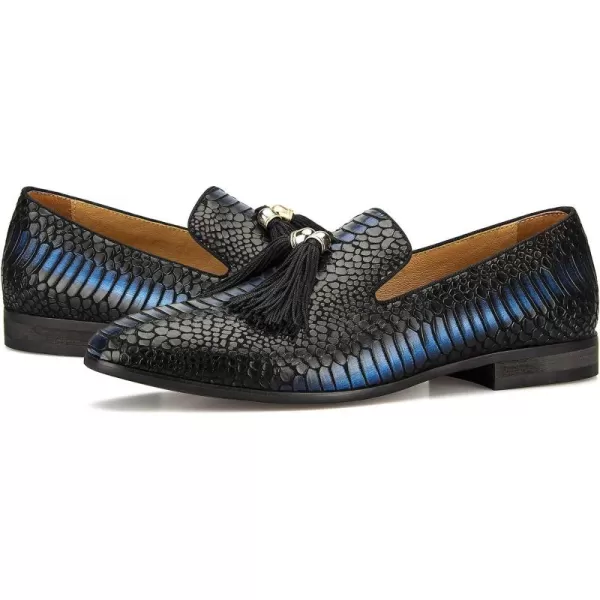 Meijiana Men Loafers Men Luxury Wedding Dress Shoes Black Fashion Party Shoes for MenBlue06
