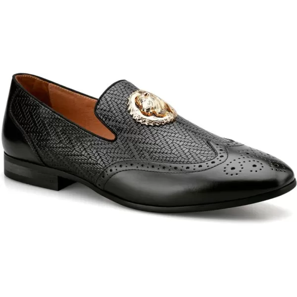 Meijiana Mens Classic Loafers Fashion Loafers Men Wedding Shoes Party Loafers Shoes for MenBlack06