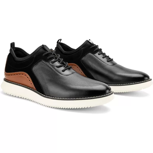 imageMeijiana Mens Oxford Shoes  Slip Resistant Comfortable ampamp Fashionable Laceup Dress Shoes for Men Perfect for Any OccasionBlack01