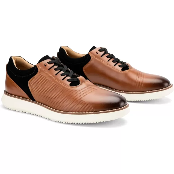 imageMeijiana Mens Oxford Shoes  Slip Resistant Comfortable ampamp Fashionable Laceup Dress Shoes for Men Perfect for Any OccasionBrown05