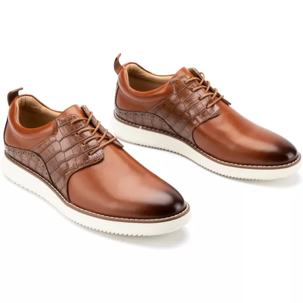 imageMeijiana Mens Oxford Shoes  Slip Resistant Comfortable ampamp Fashionable Laceup Dress Shoes for Men Perfect for Any OccasionBrown06