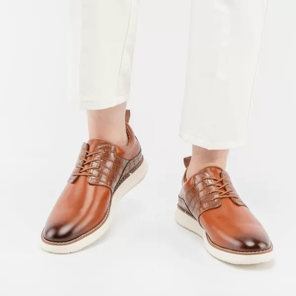 imageMeijiana Mens Oxford Shoes  Slip Resistant Comfortable ampamp Fashionable Laceup Dress Shoes for Men Perfect for Any OccasionBrown06
