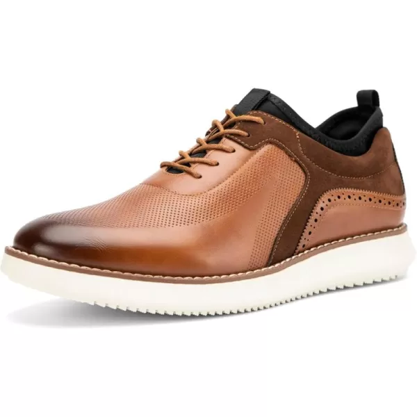 imageMeijiana Mens Oxford Shoes  Slip Resistant Comfortable ampamp Fashionable Laceup Dress Shoes for Men Perfect for Any OccasionBrown02