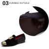 imageMeijiana Mens Fashion Classic Faux Leather Loafers and Weeding Dress Shoes for MenBlack16