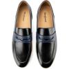 imageMeijiana Mens Genuine Leather Loafers SlipOn Moccasins Suede Dress Shoes Lightweight and Breathable with Rubber Sole Stylish Mens LoafersBlack02