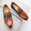 imageMeijiana Mens Genuine Leather Loafers SlipOn Moccasins Suede Dress Shoes Lightweight and Breathable with Rubber Sole Stylish Mens LoafersBrown02