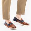 imageMeijiana Mens Genuine Leather Loafers SlipOn Moccasins Suede Dress Shoes Lightweight and Breathable with Rubber Sole Stylish Mens LoafersBrown02
