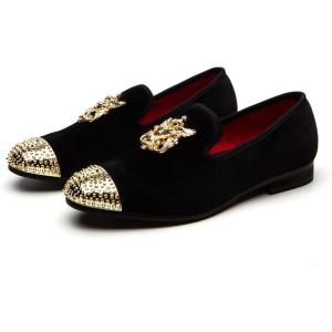 imageMeijiana Mens Fashion Classic Faux Leather Loafers and Weeding Dress Shoes for MenBlack16