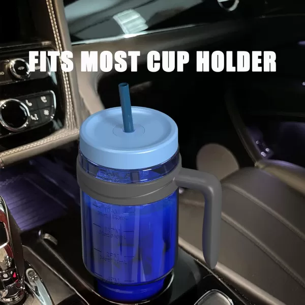 Tronco 50 oz Tritan Plastic Tumbler with Lid and Straw BPAFree Reusable Clear Water Bottle with Time Marker 100 Leak Proof ampamp Wide Mouth for Iced Coffee Juice Bubble Tea SmoothiesLemon mix