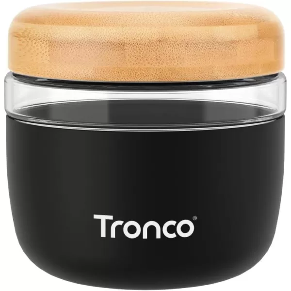 Tronco 24 oz Glass Container with Bamboo Lids Food Storage Bowls for Soup Stew ampamp Overnight Oats 100 Leak ampamp Spill Proof Airtight Microwave ampamp Dishwasher Safe BPAFree PinkBlackBamboo Lid