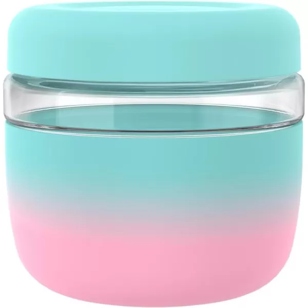 Tronco 24 oz Glass Container with Bamboo Lids Food Storage Bowls for Soup Stew ampamp Overnight Oats 100 Leak ampamp Spill Proof Airtight Microwave ampamp Dishwasher Safe BPAFree PinkBubblegum