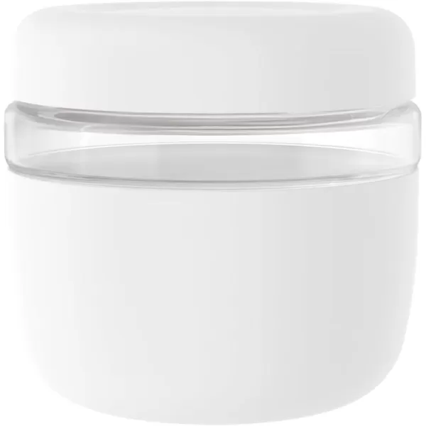 Tronco 24 oz Glass Container with Bamboo Lids Food Storage Bowls for Soup Stew ampamp Overnight Oats 100 Leak ampamp Spill Proof Airtight Microwave ampamp Dishwasher Safe BPAFree PinkWhite