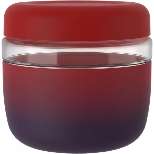 Tronco 24 oz Glass Container with Bamboo Lids Food Storage Bowls for Soup Stew ampamp Overnight Oats 100 Leak ampamp Spill Proof Airtight Microwave ampamp Dishwasher Safe BPAFree PinkDark Rainbow