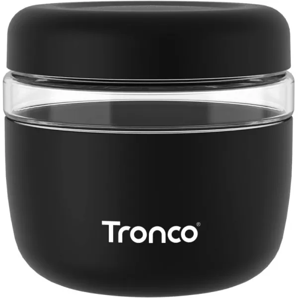 Tronco 24 oz Glass Container with Bamboo Lids Food Storage Bowls for Soup Stew ampamp Overnight Oats 100 Leak ampamp Spill Proof Airtight Microwave ampamp Dishwasher Safe BPAFreeBlack