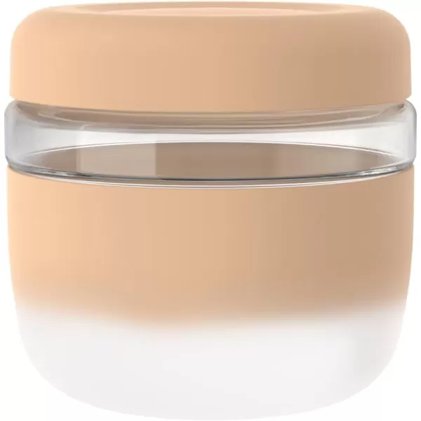 Tronco 24 oz Glass Container with Bamboo Lids Food Storage Bowls for Soup Stew ampamp Overnight Oats 100 Leak ampamp Spill Proof Airtight Microwave ampamp Dishwasher Safe BPAFreeCappuccino