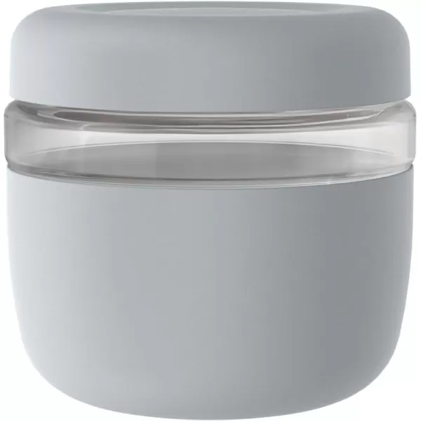 Tronco 24 oz Glass Container with Bamboo Lids Food Storage Bowls for Soup Stew ampamp Overnight Oats 100 Leak ampamp Spill Proof Airtight Microwave ampamp Dishwasher Safe BPAFreeLight Gey